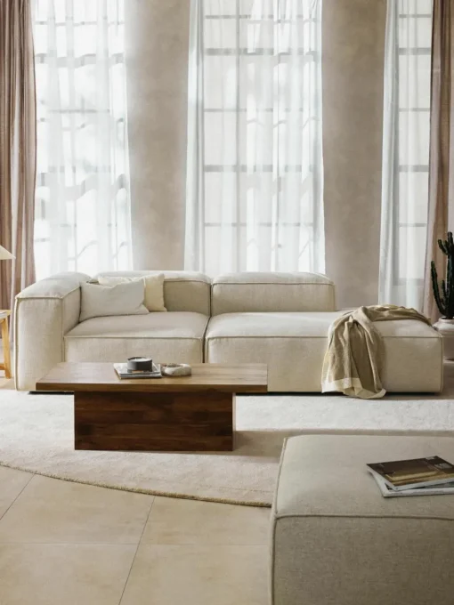 Modulaire chaise longue Lennon van linnenmix