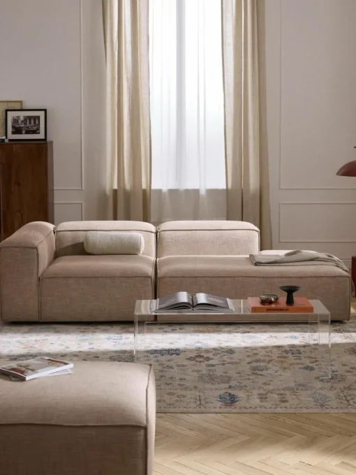 Modulaire chaise longue Lennon van linnenmix