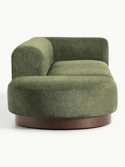 Modulaire chaise longue Natalie van teddy-bouclé