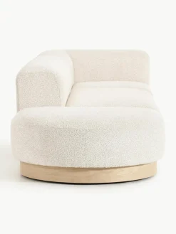 Modulaire chaise longue Natalie van teddy-bouclé