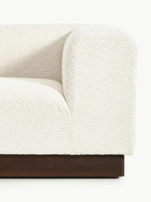 Modulaire chaise longue Natalie van teddy-bouclé