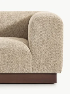 Modulaire chaise longue Natalie van teddy-bouclé