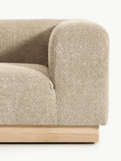 Modulaire chaise longue Natalie van teddy-bouclé