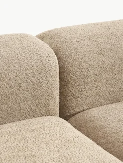 Modulaire chaise longue Natalie van teddy-bouclé