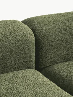 Modulaire chaise longue Natalie van teddy-bouclé