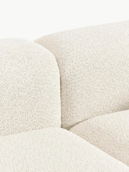 Modulaire chaise longue Natalie van teddy-bouclé