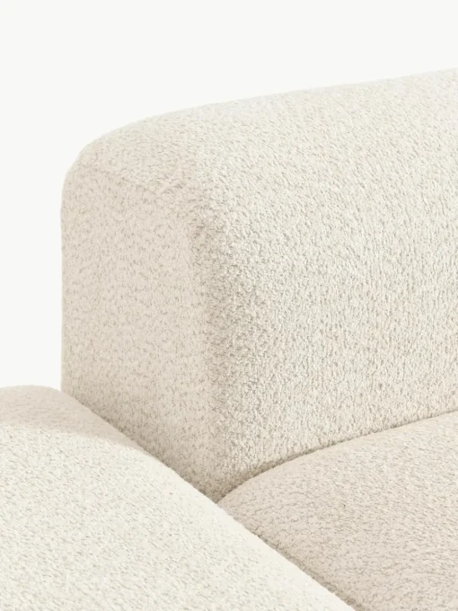 Modulaire chaise longue Natalie van teddy-bouclé