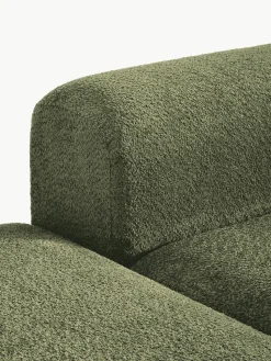 Modulaire chaise longue Natalie van teddy-bouclé