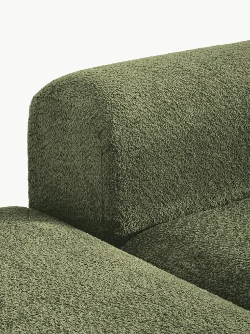Modulaire chaise longue Natalie van teddy-bouclé
