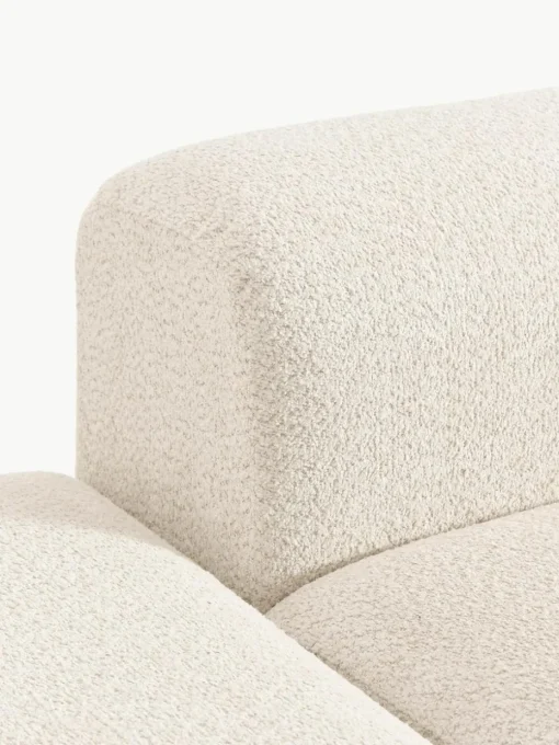 Modulaire chaise longue Natalie van teddy-bouclé