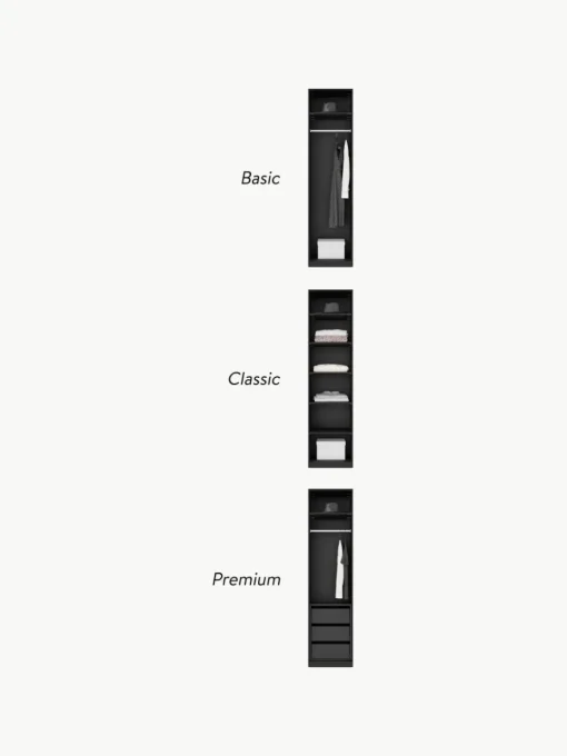 Modulaire draaideurkast Leon, 50 cm breed, diverse varianten