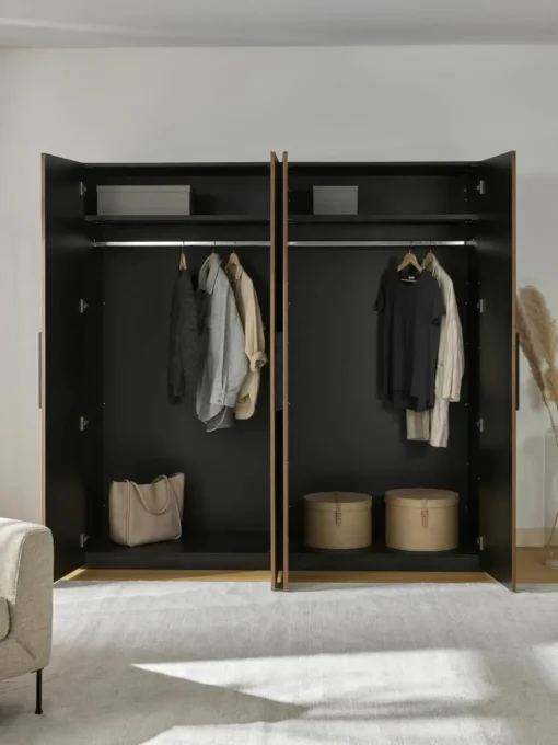 Modulaire draaideurkast Simone, 200 cm breed, diverse varianten