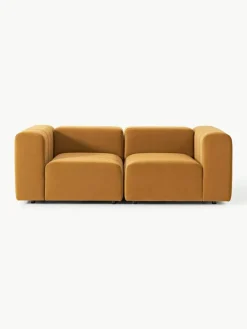 Modulaire fluwelen bank Lena (3-zits)