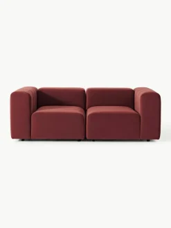 Modulaire fluwelen bank Lena (3-zits)