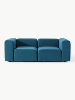 Modulaire fluwelen bank Lena (3-zits)