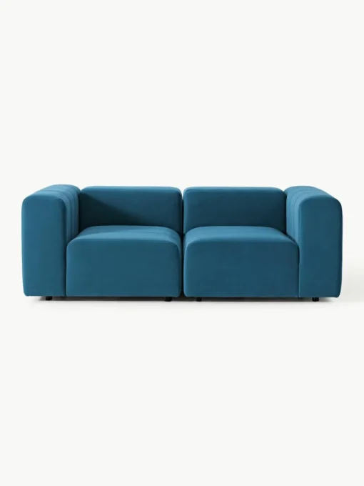 Modulaire fluwelen bank Lena (3-zits)