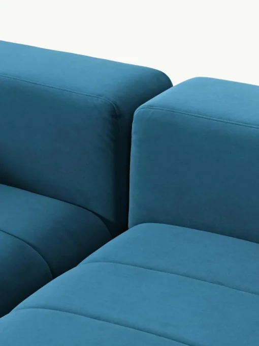 Modulaire fluwelen bank Lena (3-zits)