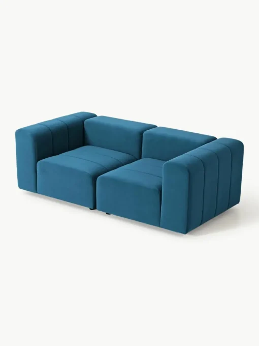 Modulaire fluwelen bank Lena (3-zits)