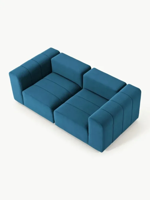 Modulaire fluwelen bank Lena (3-zits)