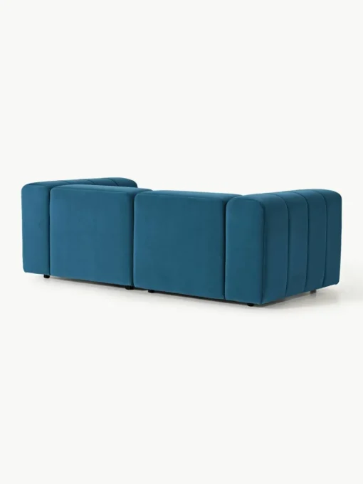 Modulaire fluwelen bank Lena (3-zits)