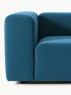 Modulaire fluwelen bank Lena (3-zits)