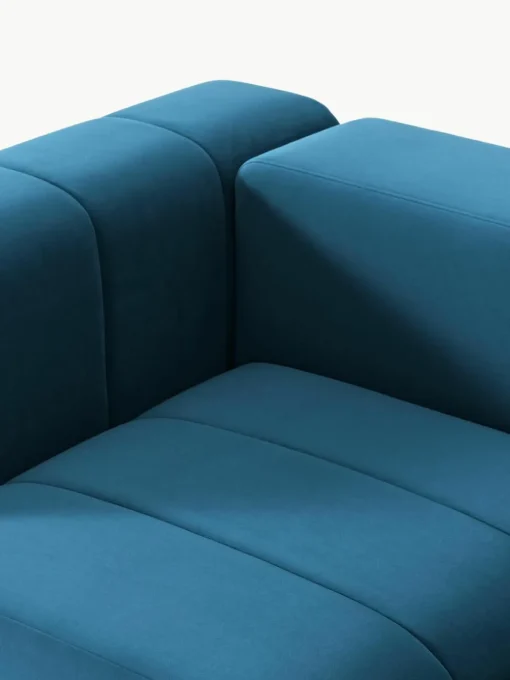 Modulaire fluwelen bank Lena (3-zits)