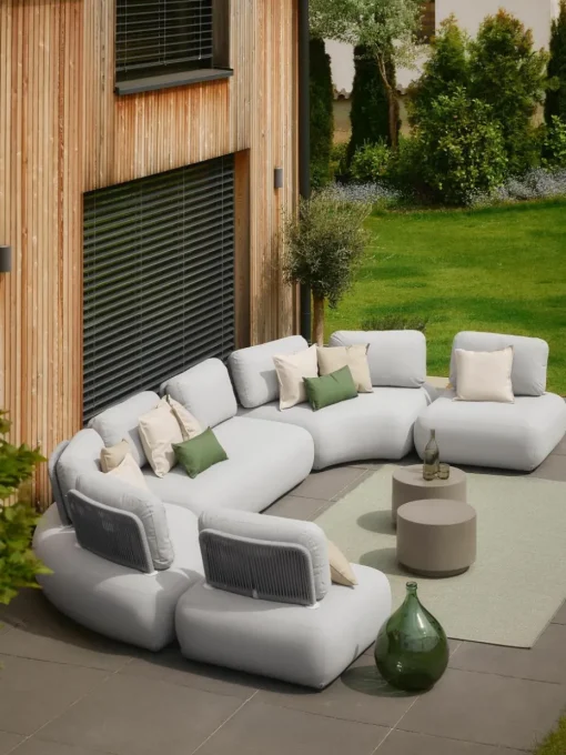 Modulaire halve maan tuinbank Olala
