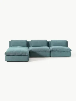 Modulaire hoekbank Felix met poef