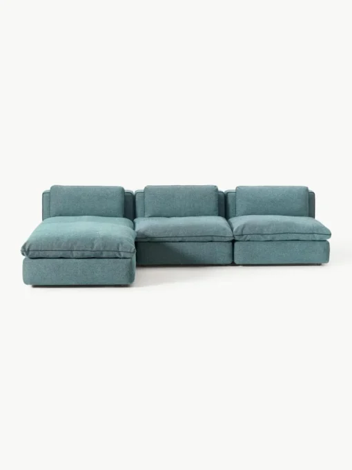 Modulaire hoekbank Felix met poef