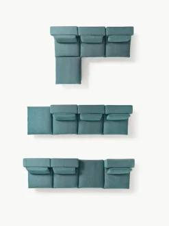 Modulaire hoekbank Felix met poef