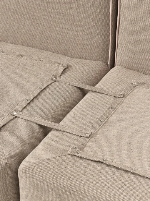 Modulaire hoekbank Felix met poef