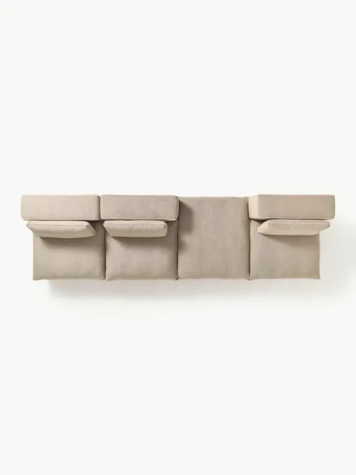 Modulaire hoekbank Felix met poef