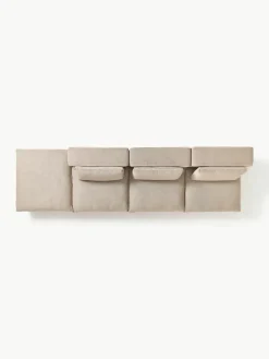 Modulaire hoekbank Felix met poef