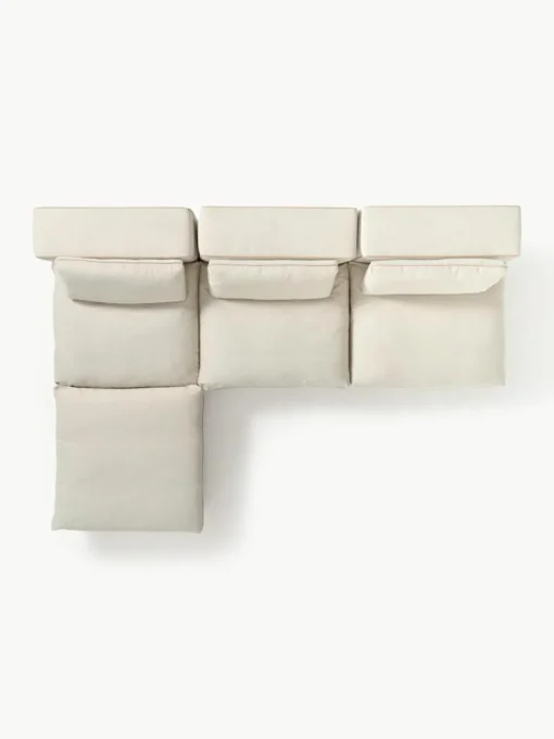 Modulaire hoekbank Felix met poef