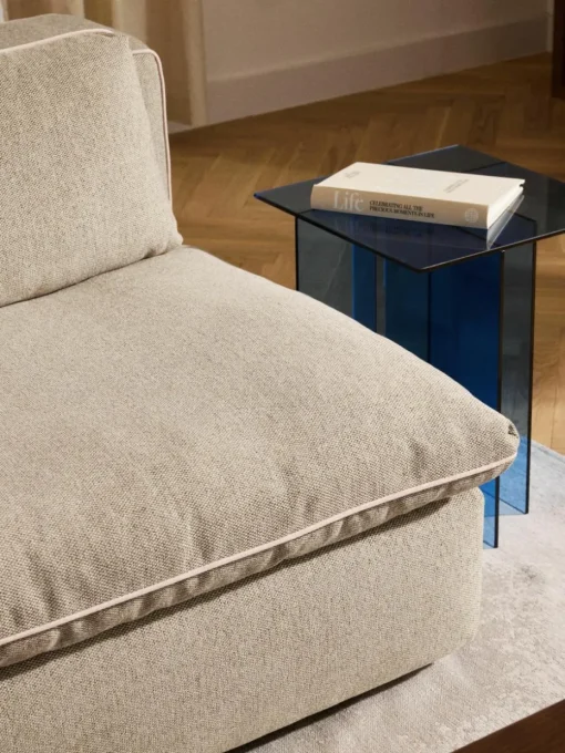 Modulaire hoekbank Felix met poef