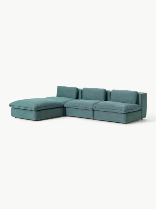 Modulaire hoekbank Felix met poef