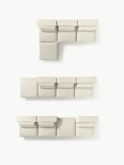 Modulaire hoekbank Felix met poef