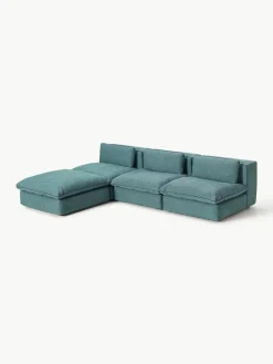 Modulaire hoekbank Felix met poef
