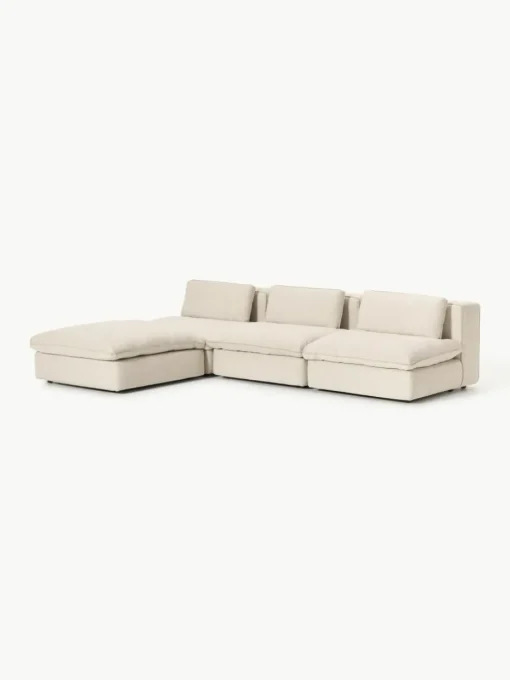 Modulaire hoekbank Felix met poef