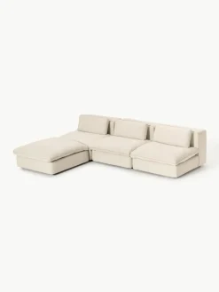 Modulaire hoekbank Felix met poef