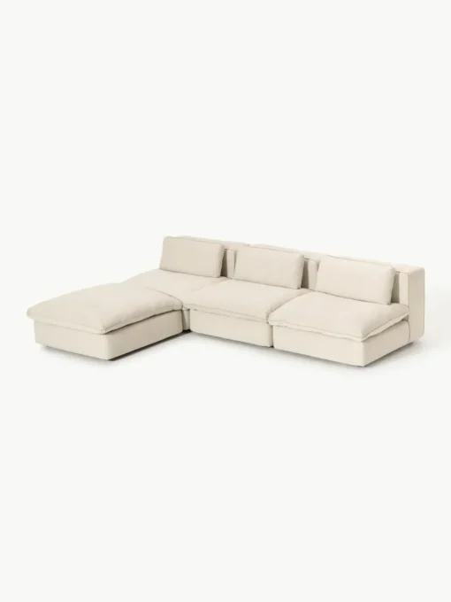 Modulaire hoekbank Felix met poef
