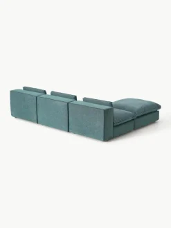 Modulaire hoekbank Felix met poef