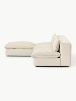 Modulaire hoekbank Felix met poef