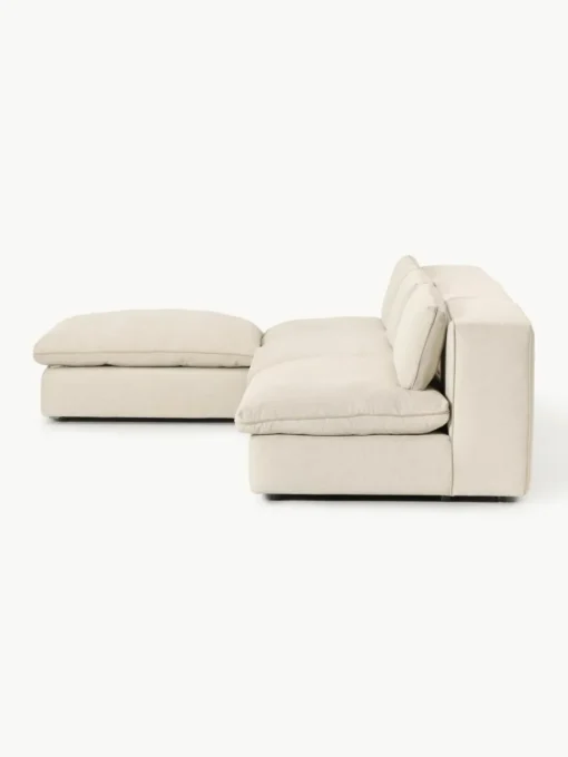 Modulaire hoekbank Felix met poef