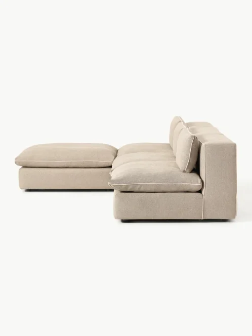 Modulaire hoekbank Felix met poef