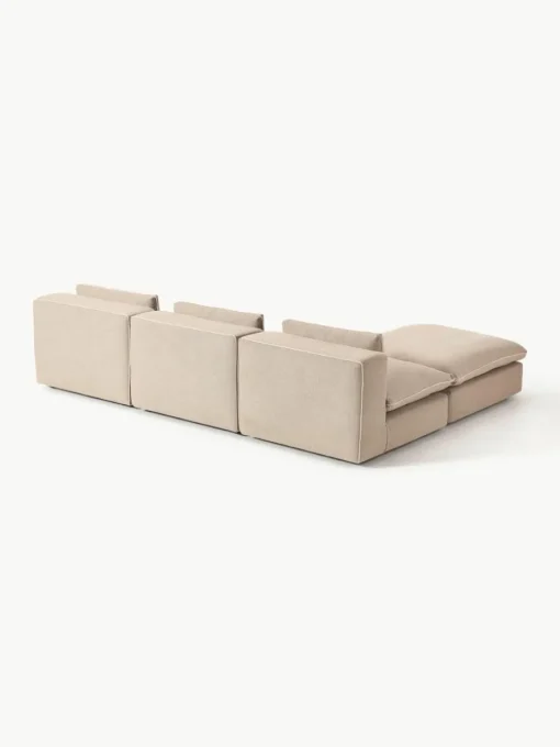 Modulaire hoekbank Felix met poef