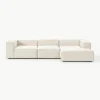 Modulaire hoekbank Lennon van linnenmix