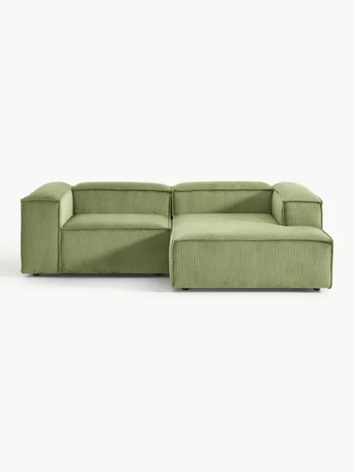 Modulaire hoekbank Lennon van corduroy