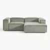 Modulaire hoekbank Lennon van corduroy