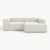 Modulaire hoekbank Lennon uit bouclé